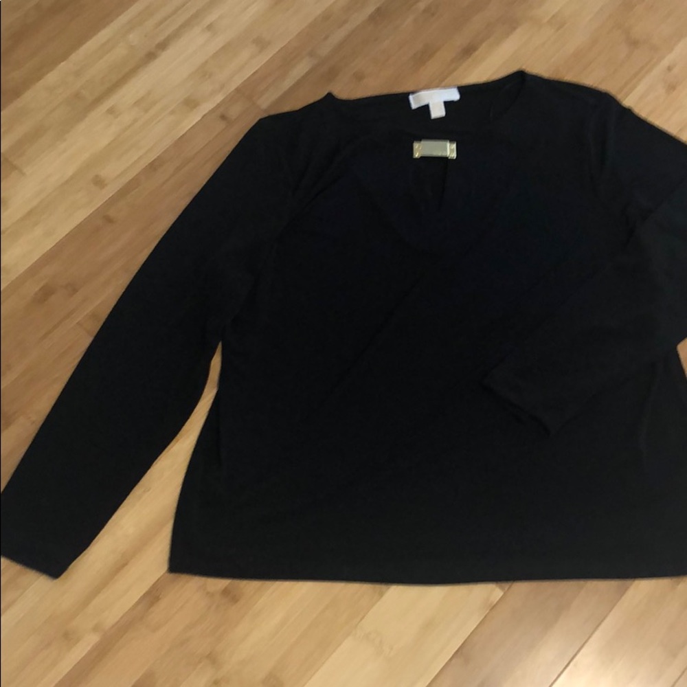 Michael Kors black blouse 2x